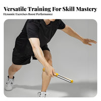 Non-Slip Grip Badminton Force Training Whip Portable Badminton Power Coach Racket-Like Weight for Beginners, Athletes, Home, Backyard, Gym