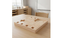 Wooden Cross Blocks Translucent Acrylic Insert Blocks Color Recognition Children's Toy for Kids, Kindergarteners, Preschool, Daycare, Classroom