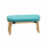 Meditation Stool Bamboo Meditation Bench Upholstered Mindfulness Stool for Meditators