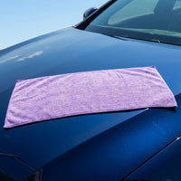 150D Microfibre Cloth and Microfibre Towel, 33cm x 75cm Microfibre Cloth with Bound Border, Quick-Dry for Car Detailing and Household Cleaning