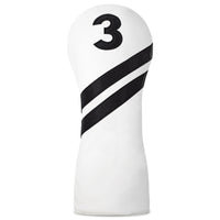 Golf Club Head Cover Embroidered Golf Club Cover with Velvet Velvet-Lined Headcover Elastic Safeguarding for Golfers