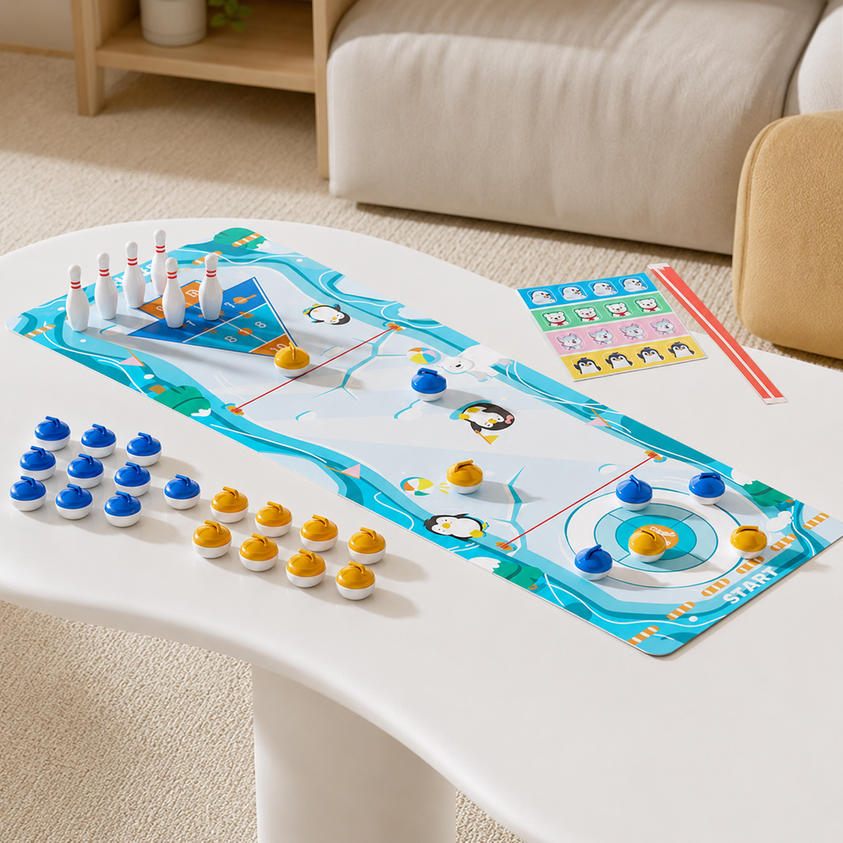 tabletop curling game