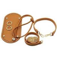 New Handmade Crochet Bag Bottom, Strap, Handle, Drawstring Set with Hardware, DIY Weaving Material Kit, 25*12