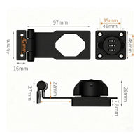 Password Rotary Selector Combination Door Latch Lock Indoor Use 90 Degree Barn Door Lock Metal Body Home Security Hardware Keyless