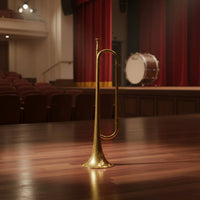 B Flat Bugle Marching Bugle Portable Musical Instrument for Procession, School Ceremony
