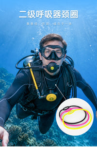 DIDEEP Diving Second Stage Necklace Fixed Collar Lanyard Neck Strap for Regulator Anti-Loss Technical Side Mount