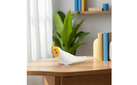 Molded Cockatiel Figurine Wildlife-Inspired Cockatiel Model Lightweight Parrot Figurine Miniature for Collectors, Hobbyists, Diorama, Desk Decoration, Shelf Display