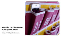 Large Pockets Classroom Phone Holder Long-Lasting Material Classroom Cell Phone Holder Easy to Hang for Office Workers, Library