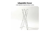 Desktop Size coiled Metal Holder Stable Base Air Plant Display small-sized House Decoration Minimalist Design for Home Decorators, Office Workers, desktop surface, Living Room, Shelf, shelf
