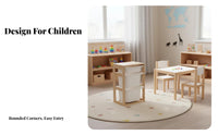 Solid Wood Construction Wooden Storage Cabinet with Bins Child-Centered Inspired Toy Organizer Child-Friendly Design children's Furniture Rounded Corners for Toddlers, Teachers, Parents, Playroom, Preschool, Kindergarten, Classroom