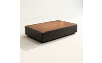 Sleek Coffee Table with Drawers Rustic Storage Coffee Table Minimalist Furniture Easy Assembly for Living Room