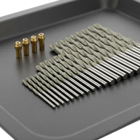 24 Pieces Includes 4 Brass Collets Crystal Drill Bit Set Rotary Tool Compatible Crystal Coated Rotary Tool Accessory for Hobbyists