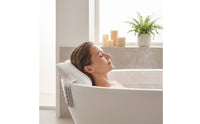 Bone Shaped Bath Pillow Breathable Bath Pillow with Suction Cups Quick Drying for Adults, Bathtub, Soaking Tub