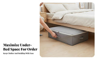 Under-Bed container Foldable Underbed textile Bag Hand cleanable for Apartment Dwellers