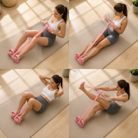 Pedal Resistance Band Sit-up Assistant for Yoga & Core Training
