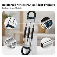 Foam Grips U-Shaped Arm Exerciser Padded Handles U-Shaped Arm Exercise Equipment Compact Spring Resistance Exercise Equipment Portable for Upper-Body Exercise
