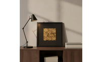 Framed Relief Art Beige 3D Textured Wall Art Square Framed Artwork for Interior Designers, Entryway
