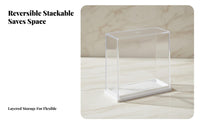 Enclosed emblem Case Transparent Collectible badge Holder Clear View for Anime Fans