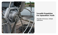 Propulsion System Propeller Heavy Duty Air-Powered Boat Thruster Vegetation Less Crafted Vessel Engine for Crustacean Farmers, Fishermen, Boating
