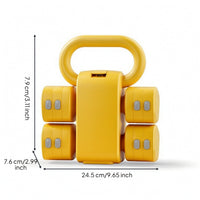 Dumbbell with Kettlebell Handle Compact Adjustable Dumbbell Multifunctional