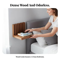 Space-Saving Fold-down Nightstand suspended Appearance Foldable partition Shelf Multi-Functional Bedside Rack Minimalist and appearance for Apartment Dwellers, Minimalists, Students, Bedroom, Dorm Room, Entryway