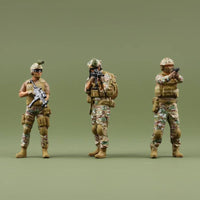 3 Pieces 1:64 people Model Set High Detail Resin Miniature