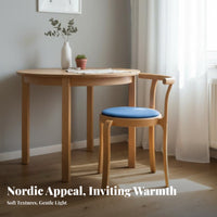 Nordic Design Woven Backrest Chair Stackable Indoor Furniture Space-Saving Kitchen Seat Vintage aesthetic for Interior Designers, Homeowners, Restaurant Owners, Dining Room, Small Apartment, Cafe