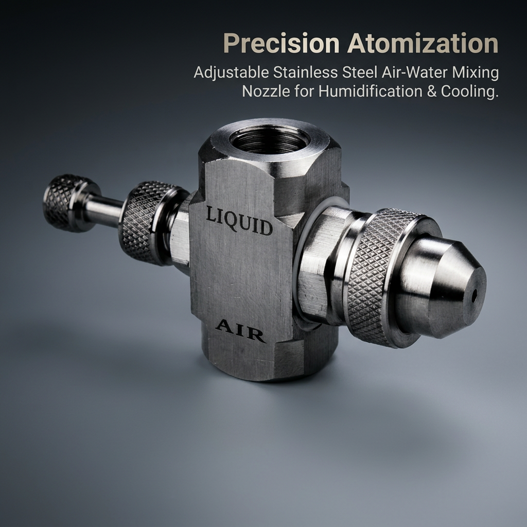 Install Fine Stainless Steel Spray Head, Adjustable Stainless Steel Misting Nozzle, Stainless Steel Spray Head Adjustable