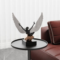 Dancing Girl Figurine Artistic Angel Statue Resin Dancers Figurine for Art Collectors
