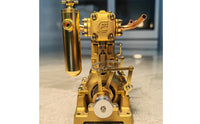 Engine Model High Precision Miniature Steam Engine Mechanical Aesthetic Desktop Ornament for Hobbyists, Desk, Office, Display Cabinet