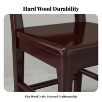sturdy Wood Wooden spine supportrest Chair Chinese design Armless Wooden Side Chair No Assembly Required Dining Seat long-lasting Construction for Homeowners, Families, Restaurant Owners, Living Room, Kitchen