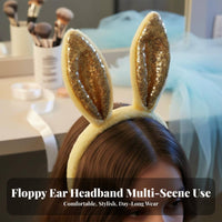 Soft Hare Ears Headband Japanese Design Soft Hare Ear Headband Furry Hare Ear Hairband Cute Design for Parties