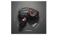 High Simulation Design RC Controller Steering Wheel Upgrade Kit Thickened Sponge Grip Transmitter Handwheel with Brake Disc CNC Machined RC Transmitter Steering Wheel