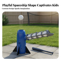 Indoor Outdoor Play Kids Baseball Training Toy Continuous Automatic Baseball Pitching Machine Single-Button Operation for Backyard, Park