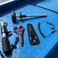 Multifunction Fishing Tool Kit with Lanyard and Sheath Stainless Steel Angling Gripper with Pliers Corrosion-Resistant Angling Lip Gripper with Scissors AllAll-in-One for Fishermen, Anglers