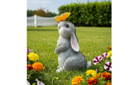 Auto On/deactivate Solar Rabbit Statue Light No Wiring Required Solar Rabbit Statue Ideal Gift for Patio, Pathway, Yard
