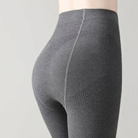 Thermal Leggings Women with Fleece Lined High Waist for Winter, Thick Insulated Tights for Autumn and Cold Weather, Breathable Viscose Blend