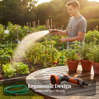 Thumb Control Spray Nozzle Ergonomic Grip Thumb Control Hose Leak-Resistant Design Garden Hose Spray Nozzle for Car Washing, Patio Cleaning