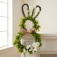 Easter Wreath Outdoor Front Door Wreath Spring Theme Artificial Topiary for Homeowners, Gardeners, Garden, Patio, Entryway, Yard