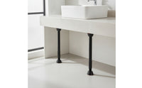 2 Pieces Anti-Slip Sink Support Rod with ABS Base Heavy Duty Undermount Sink Support Easy to Install Hardware Stable for DIYers, Plumbers, Cabinet Installation