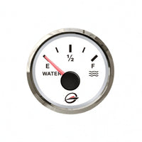Marine Water Level Gauge Twin Resistance Input Marine Water Gauge 52 Mm Mount Vehicle Instrument for Yacht, Truck