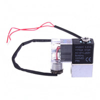 AC220V Air Compressor Solenoid Valve IP65 Compressor Unload Valve Transparent Cover Machine Part Lead Wires