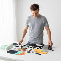 174 Pieces Collectible Card Flattening Kit on Exteriors Card Cleaning Kit Loupe Hobby Accessory for Collection Room