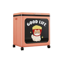Large Capacity Foldable Frontopening Box hinged lid Toy Chest foldable Design Organizer container flexible for Families, Parents, Living Room, Playroom, Bedroom, Nursery