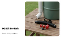 Rain Barrel Overflow Kit Leakproof Rain Barrel Linkage Set Easy Installation Rainwater Diverter Hose Set for Garden, Outdoor