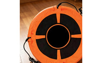 Padded Swing Orange Disc and Black Textile Swing Disc Bound Edge Play Equipment