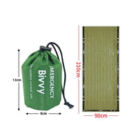 Portable Emergency Bivvy Blanket Compact Thermal Emergency Shelter Windproof Thermal Bivy Bag Ultralight for Mountaineering