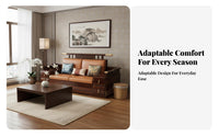 Sofa with Storage Drawers New Chinese design Multifunctional Loveseat all-seasonSeason Use Living Room Seating for Apartment Dwellers, Families, Lounge Area