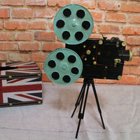 Vintage Iron Art Gramophone Camera Projector Radio Violin Model Ornaments