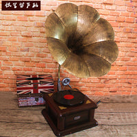 Vintage Iron Art Gramophone Camera Projector Radio Violin Model Ornaments